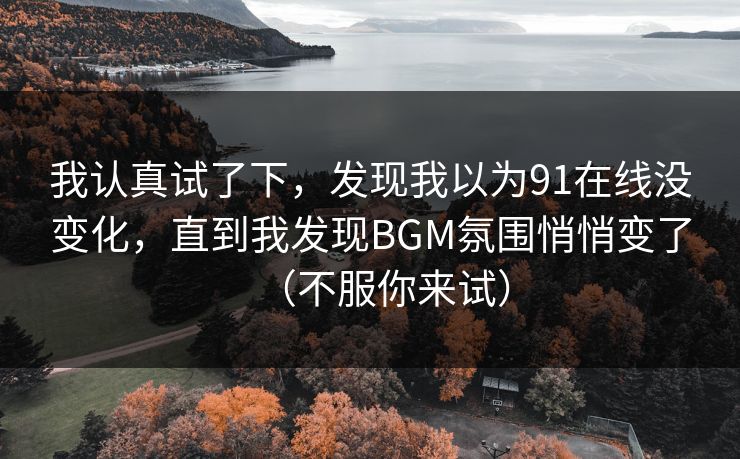 我认真试了下，发现我以为91在线没变化，直到我发现BGM氛围悄悄变了（不服你来试）